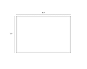 Sunpan Ink Spill Wall Art: Luxurious Hand-Painted Canvas with Gold Leaf & Glossy Blue Finish, 60"x40"