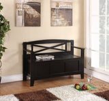 OSP Home Furnishings Metro Entry Way Bench Black finish