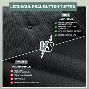 English Elm Folding Corduroy Sofa Bed Chair with Pillow – 4‑in‑1 Foldable Sleeper, Supportive Portable Lounger W3795P358117