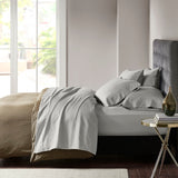 Madison Park 800 Thread Count Casual Cotton Blend Sateen Sheet Set MPH20-0005 Grey