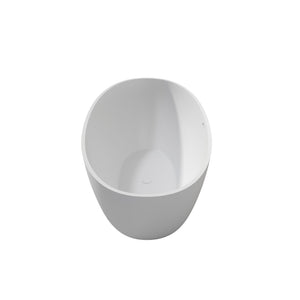 English Elm 65" Stone Resin Deep Soak Freestanding Tub Matte Finish Spa Bathroom Retreat T3785P353955