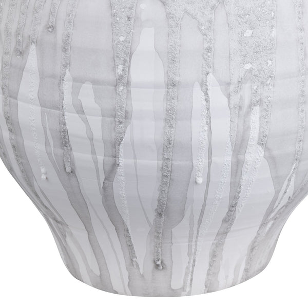 Crestview Collection 30.75"H Elegant Ceramic Table Lamp With Textured Grey Shade – Perfect For Stylish Home Lighting!   Cvazp092