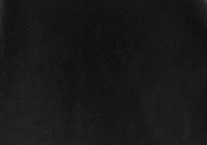 English Elm Nightstand, Upholstered Leather-Look Accent Table with Two Drawers, Chrome Knob, No Assembly Required Black 22 L x 17 W x 22 H B2710P219502