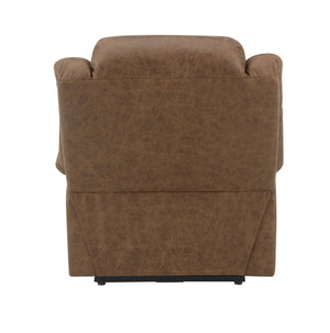 English Elm Brown Power Lift Recliner: Soothing Massage, Gentle Heat & Effortless Lift For Ultimate Comfort B062P215448