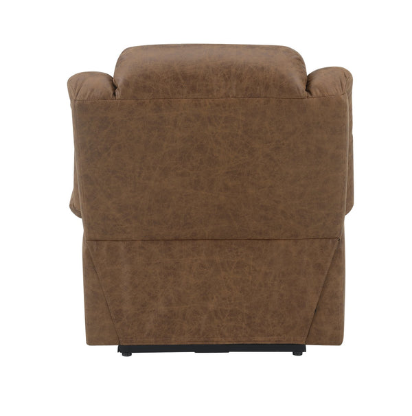 English Elm Brown Power Lift Recliner: Soothing Massage, Gentle Heat & Effortless Lift For Ultimate Comfort B062P215448