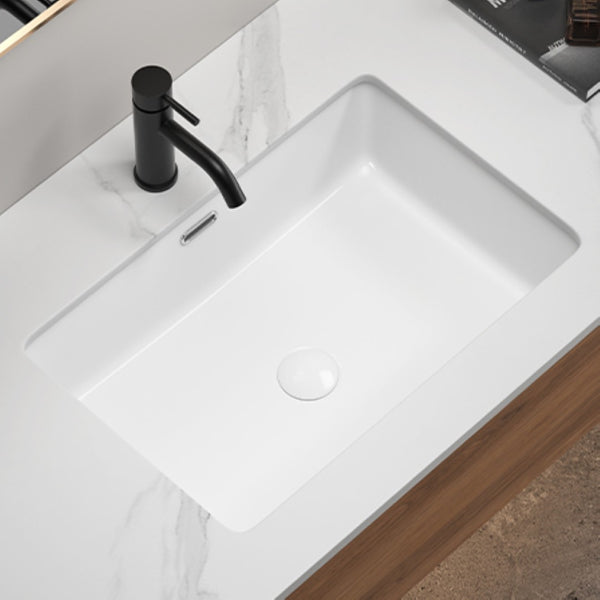 English Elm Undermount Ceramic Kitchen Sink Single Bowl Glossy White Farmhouse Basin 8 Inch Deep W3402P326515