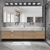 8-Light LED Vanity Light - Modern Bathroom Wall Fixture, Iron & Acrylic, Dimmable, Energy-Efficient