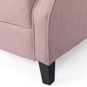 English Elm Christopher Knight Home® - 28" 28" Wide Manual Wing Chair Recliner Light Pink Fabric Push-Back Tufted Diamond Stitch Cozy Elegance 68629.00LBLSH