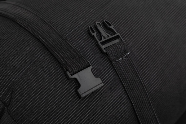 English Elm Adjustable Corduroy Floor Sofa with 5 Modular Cylinders for Custom Lounging and Ultimate Comfort Black W1170P365602