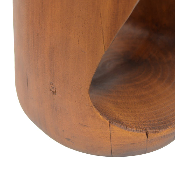 English Elm Christopher Knight Home® - MGO Hollow Side Table with Wood-Grain Texture, Durable Magnesium Oxide Build, Indoor/Outdoor Use Antique brown N770P212235A