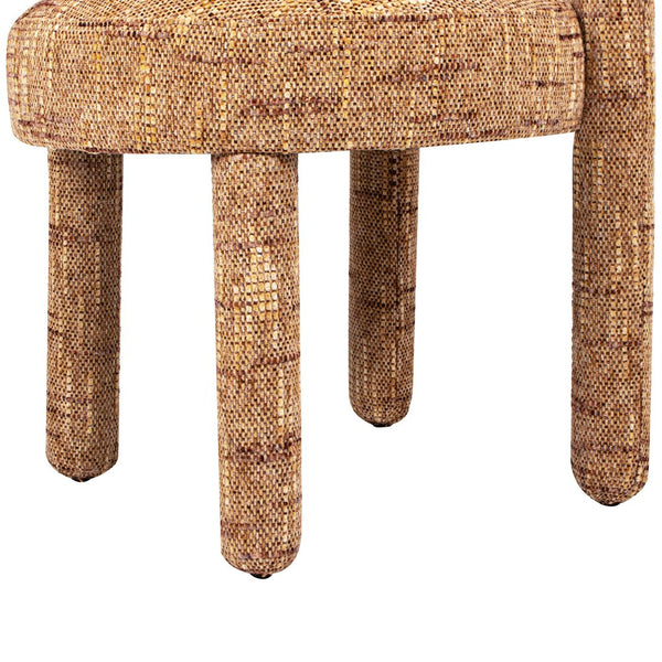 English Elm Jennifer Taylor Home - Penny Arched Upholstered Dining Side Chairs (Set of 2) in Golden Rust Orange Chenille — Modern Comfort B2719P269265