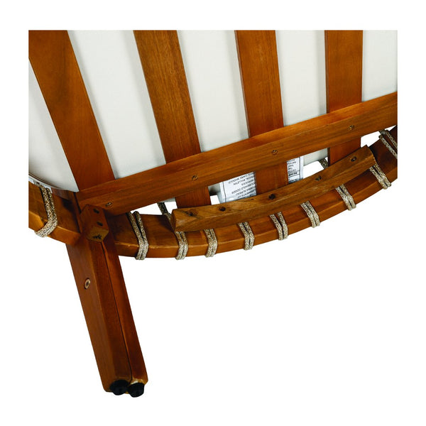 English Elm Christopher Knight Home® - Acacia Wood Outdoor Club Chair with Handwoven Rope, Curved Back & Water-Resistant Cushions for Patio Natural+Beige N767P265743N