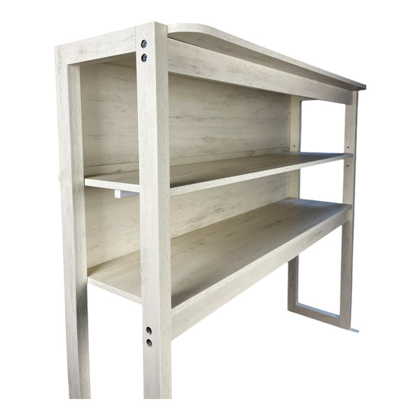English Elm 39.37" 5-Tier Bakers Rack for Kitchen with Spacious Shelves, Durable Particle Board, Coffee Bar Stand Brown+White W1412P230434