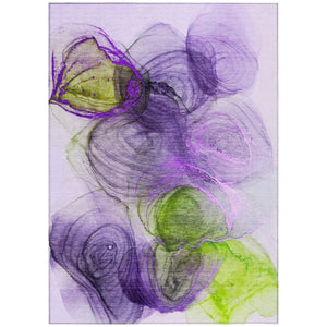 HomeRoots 5' Beige Abstract Area Rug - Stylish, Washable, Non-Skid Design for Indoor and Outdoor Spaces 9' X 12' 560026