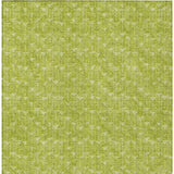 Homeroots 3' X 5' Moss Green Geometric Washable Non Skid Indoor Outdoor Area Rug Aloe Polyester 560031