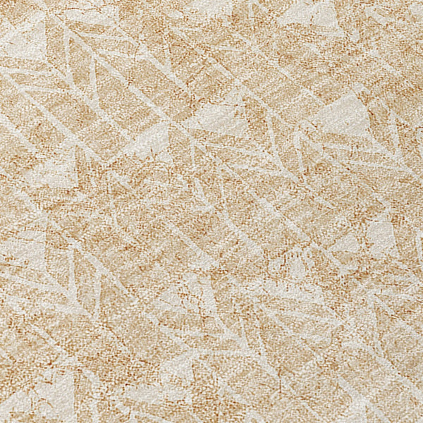 Homeroots 8' Runner Moss Green Geometric Washable Non-skid Rug For Indoor And Outdoor Elegance And Style Beige Polyester 560038