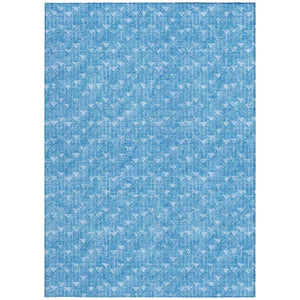 Homeroots 8' Runner Moss Green Geometric Washable Non-skid Rug For Indoor And Outdoor Elegance And Style 10' X 14' Polyester 560054