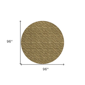 Homeroots 8' Runner Moss Green Geometric Washable Non-skid Rug For Indoor And Outdoor Elegance And Style 8' Round Polyester 560060