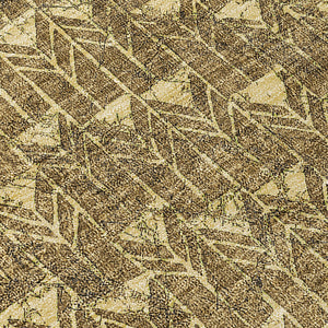 Homeroots 8' Runner Moss Green Geometric Washable Non-skid Rug For Indoor And Outdoor Elegance And Style 8' X 10' Polyester 560061