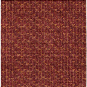 Homeroots 8' Runner Moss Green Geometric Washable Non-skid Rug For Indoor And Outdoor Elegance And Style 3' X 5' Polyester 560067