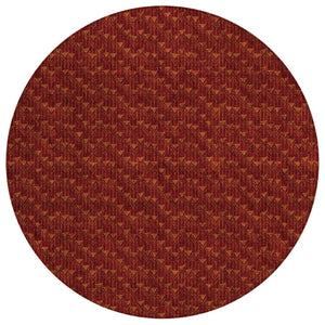 HomeRoots 5' Moss Green Geometric Indoor Outdoor Area Rug - Washable, Non-Skid, Stain-Resistant Design 8' Round 560069