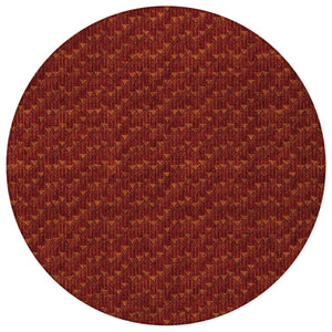 Homeroots 8' Runner Moss Green Geometric Washable Non-skid Rug For Indoor And Outdoor Elegance And Style 8' Round Polyester 560069