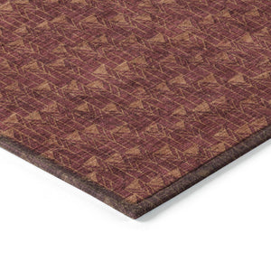 HomeRoots 5' Moss Green Geometric Indoor Outdoor Area Rug - Washable, Non-Skid, Stain-Resistant Design 10' X 14' 560072