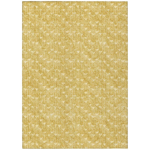 HomeRoots 5' Moss Green Geometric Indoor Outdoor Area Rug - Washable, Non-Skid, Stain-Resistant Design 8' X 10' 560079