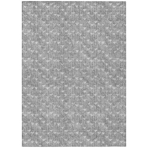 HomeRoots 5' Moss Green Geometric Indoor Outdoor Area Rug - Washable, Non-Skid, Stain-Resistant Design 8' X 10' 560088