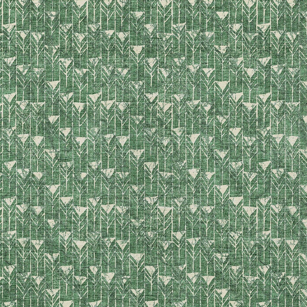 Homeroots 3' X 5' Sage Geometric Washable Non Skid Indoor Outdoor Area Rug Green Polyester 560094