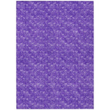 Homeroots 5' X 8' Purple Geometric Washable Non Skid Indoor Outdoor Area Rug Purple Polyester 560116