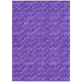 Homeroots 5' X 8' Purple Geometric Washable Non Skid Indoor Outdoor Area Rug Purple Polyester 560116