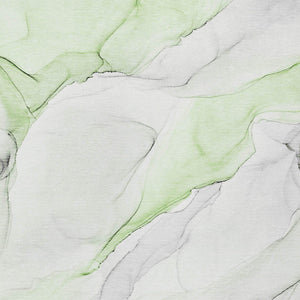 Homeroots 3' X 5' Green Abstract Washable Non Skid Indoor Outdoor Area Rug Green Polyester 560169