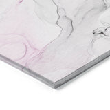 Homeroots 3' X 5' Gray And Pink Abstract Washable Non Skid Indoor Outdoor Area Rug Pink Polyester 560187