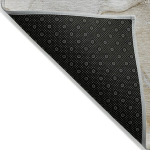 HomeRoots 5' Modern Abstract Brown Washable Non-Skid Area Rug for Indoor or Outdoor High-Traffic Spaces 8' X 10' 560199