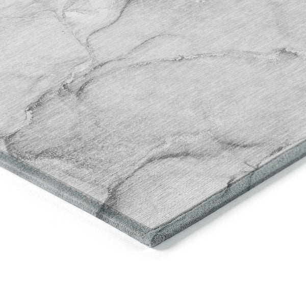 HomeRoots 5' Modern Abstract Brown Washable Non-Skid Area Rug for Indoor or Outdoor High-Traffic Spaces 8' Round 560207