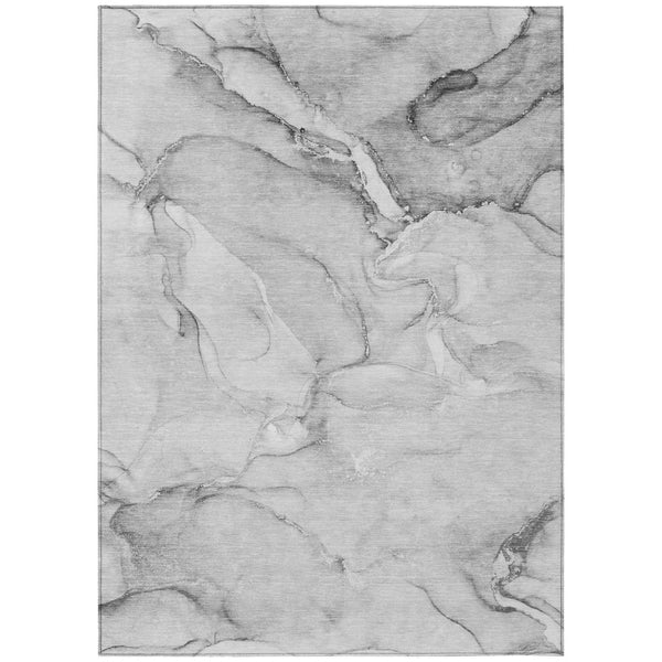 HomeRoots 5' Modern Abstract Brown Washable Non-Skid Area Rug for Indoor or Outdoor High-Traffic Spaces 9' X 12' 560209