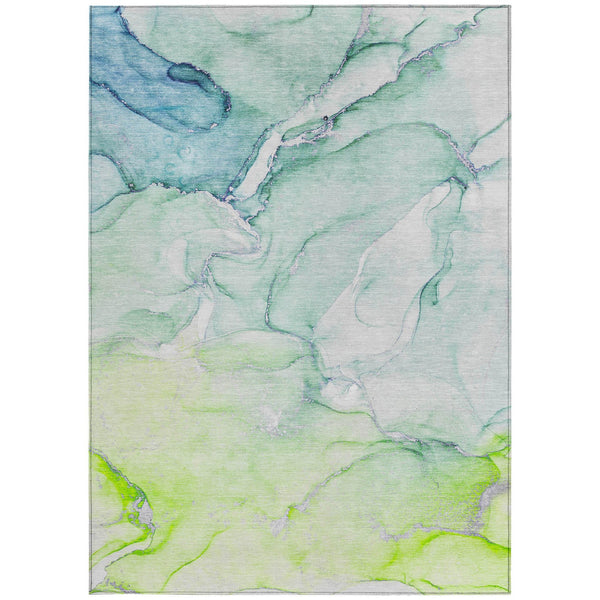 Homeroots 9' Brown Abstract Washable Area Rug - Stylish Non-skid Design Perfect For Indoor And Outdoor Spaces 8' X 10' Polyester 560217