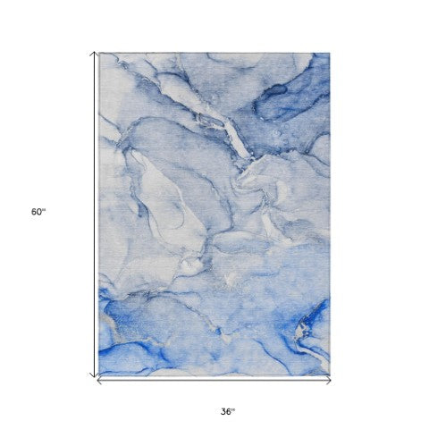 Homeroots 9' Brown Abstract Washable Area Rug - Stylish Non-skid Design Perfect For Indoor And Outdoor Spaces 3' X 5' Polyester 560223