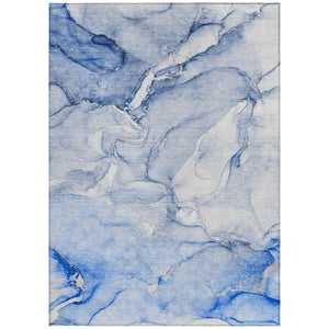 HomeRoots 5' Modern Abstract Brown Washable Non-Skid Area Rug for Indoor or Outdoor High-Traffic Spaces 9' X 12' 560227