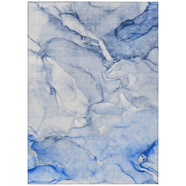 HomeRoots 5' Modern Abstract Brown Washable Non-Skid Area Rug for Indoor or Outdoor High-Traffic Spaces 10' X 14' 560228