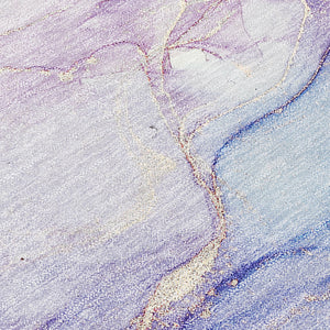 Homeroots 10' X 14' Purple Abstract Washable Indoor Outdoor Area Rug Purple Polyester 560237