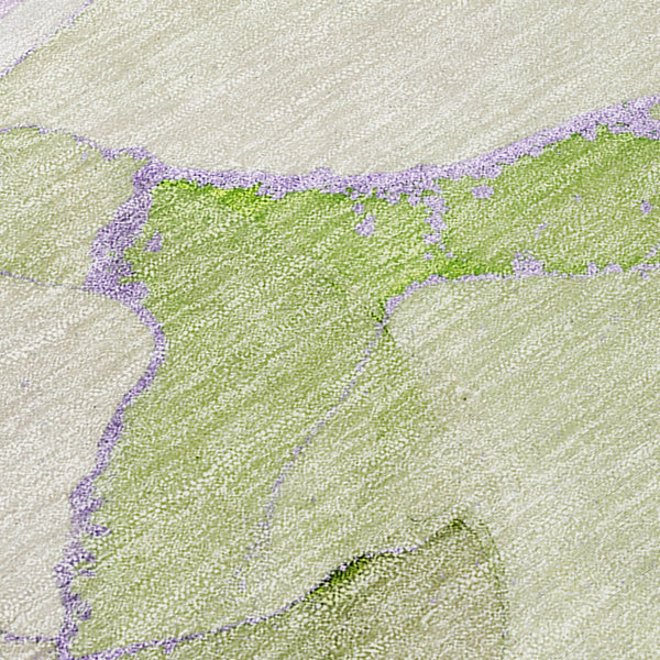 Homeroots 9' X 12' Purple Abstract Washable Non Skid Indoor Outdoor Area Rug Purple Polyester 560272