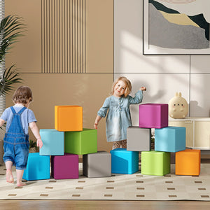 English Elm Soozier 12 Piece Foam Play Blocks Toddler Stacking Set for Creative Preschool Learning W2225P229245