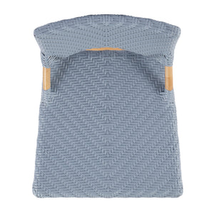 Butler Specialty Creanly Rattan Counter Stool With Back And Footrest – Stylish Design For Chic Kitchen Dining Spaces Baby Blue Polyurethane Synthetic (Pe) Rattan,Rattan 5603341-butler