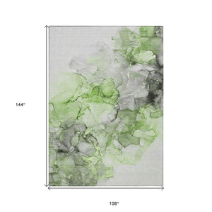 HomeRoots 5' Beige Abstract Area Rug – Washable, Non-Skid Design Perfect for Indoor and Outdoor Spaces 9' X 12' 560409