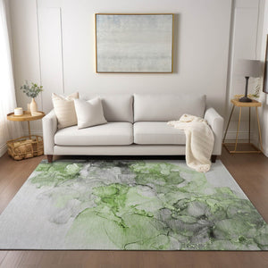 HomeRoots 5' Beige Abstract Area Rug – Washable, Non-Skid Design Perfect for Indoor and Outdoor Spaces 9' X 12' 560409