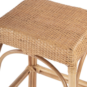 Butler Specialty Robias 24.5" Backless Rattan Counter Stool With Water Hyacinth, Stylish And Durable For Any Space Natural Rattan,Polyurethane Synthetic (Pe) Rattan 5604404-butler