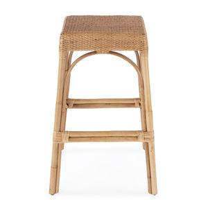 Butler Specialty Robias 24.5" Backless Rattan Counter Stool With Water Hyacinth, Stylish And Durable For Any Space Natural Rattan,Polyurethane Synthetic (Pe) Rattan 5604404-butler