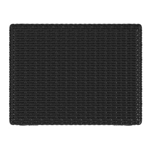 Butler Specialty Robias 24.5" Backless Rattan Counter Stool With Water Hyacinth, Stylish And Durable For Any Space Black Rattan,Polyurethane Synthetic (Pe) Rattan 5604425-butler